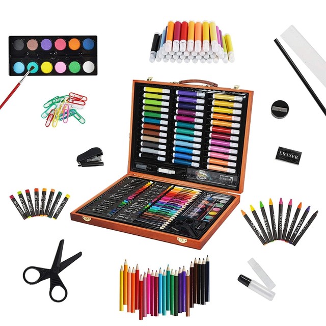 Art Painting Supplies 150 Piece Deluxe Art Set For Adults And Kids, Drawing  Painting Kit In Wooden Box - Art Sets - AliExpress